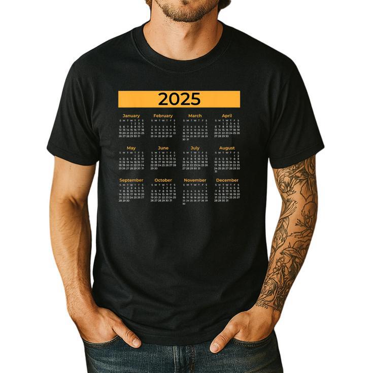 2025 Calendar For Planners Teachers Offices Months Men's Casual T-Shirt