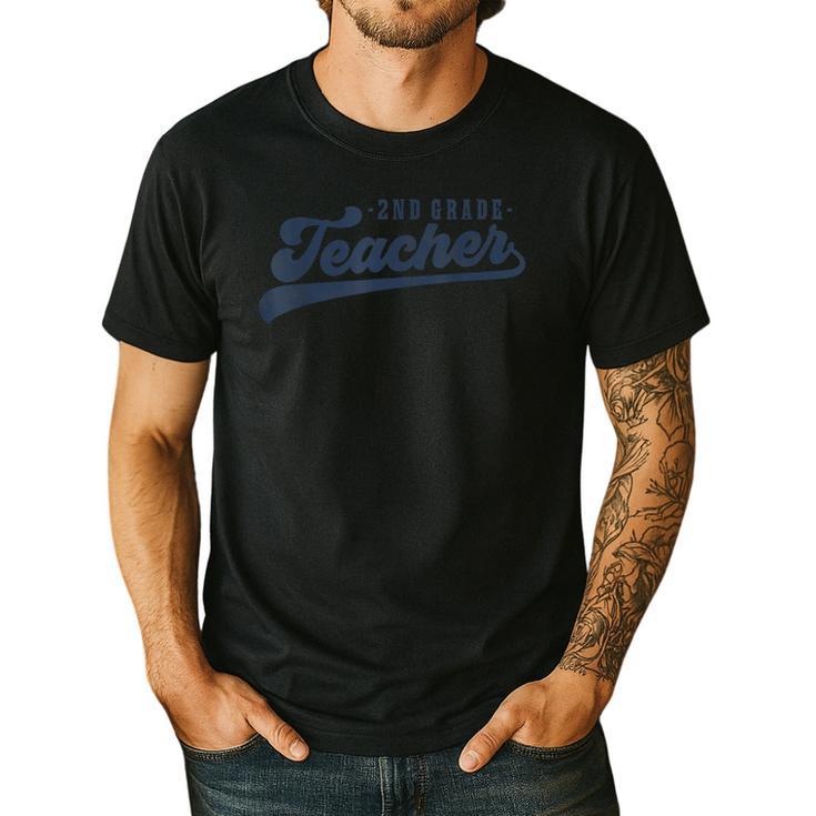 2nd Grade Teacher Cute Vintage Graphic Second Grade Teacher Men Women Men's Casual T-Shirt 2nd Grade Teacher Cute Vintage Graphic Second Grade Teacher Men Women Men's Casual T-Shirt