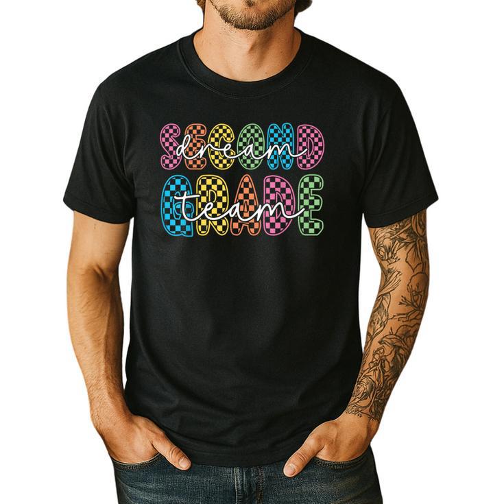 2nd Second Grade Dream Team Teacher First Day Back To School Men's Casual T-Shirt