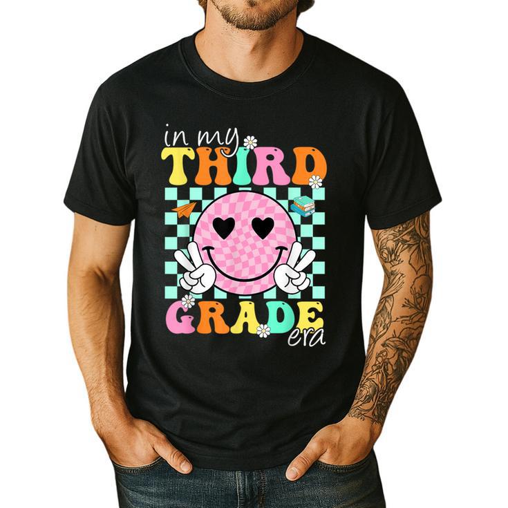 In My 3rd Grade Era Back To School Smile Face Teacher Kid Men's Casual T-Shirt