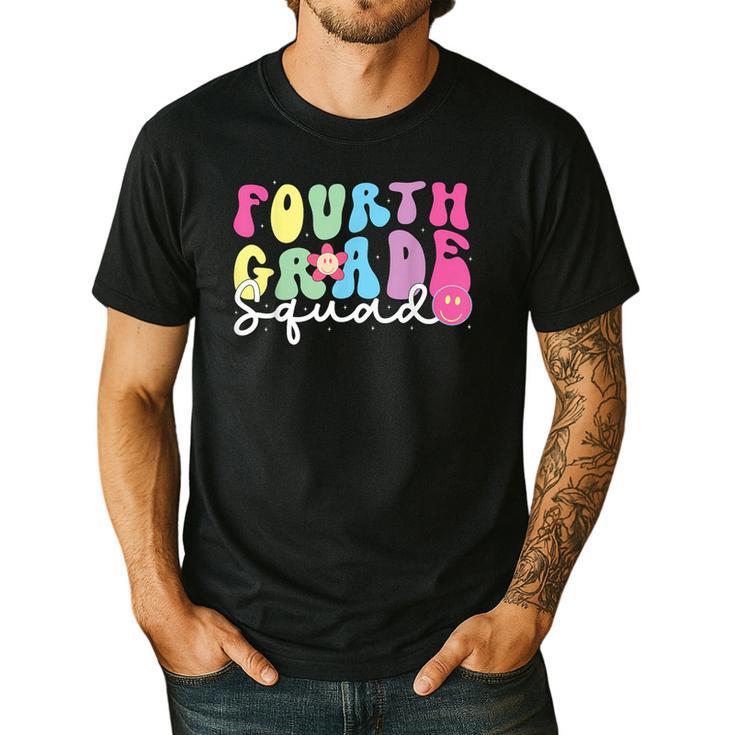 4th Grade Squad Fourth Teacher Student Team Back To School Men's Casual T-Shirt