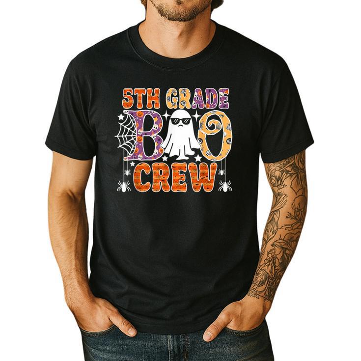5th Grade Boo Crew Halloween Teachers Students Men's Casual T-Shirt