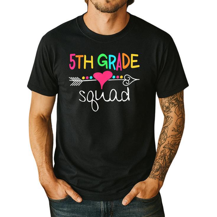5th Grade Squad Fifth Teacher Student Team Back To School Men's Casual T-Shirt