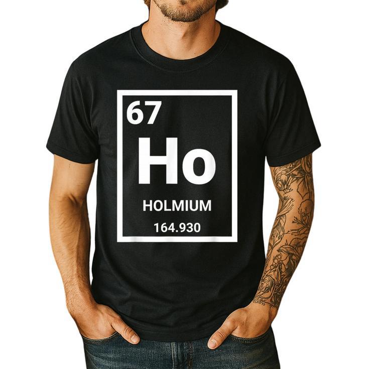 6 7 Meme Science Teacher Chemistry Holmium Men's Casual T-Shirt