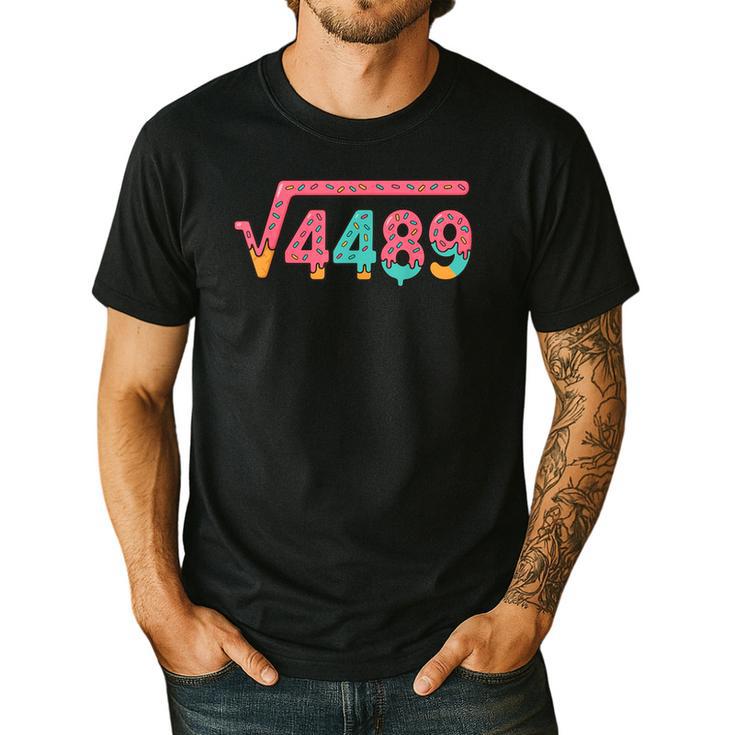 67 Ice Cream Drip Meme Square Root 4489 Slang Math Teacher Men's Casual T-Shirt