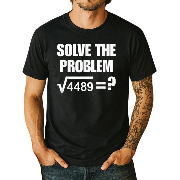 67 Meme Math Six Seven Teacher Brainrot Joke Men's Casual T-Shirt