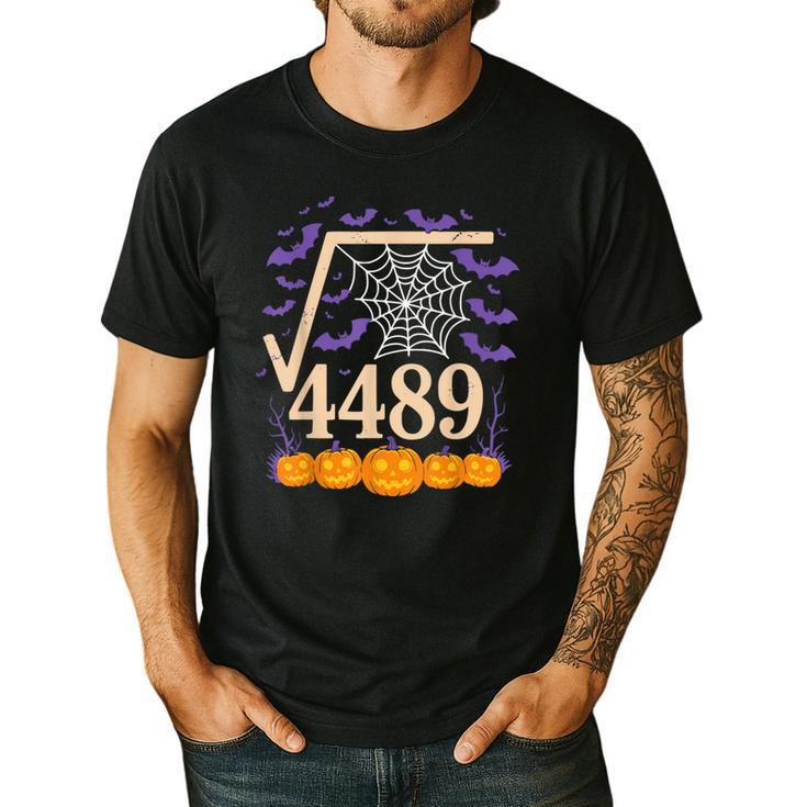 67 Meme Math Teacher 6 7 Square Root 4489 Men's Casual T-Shirt