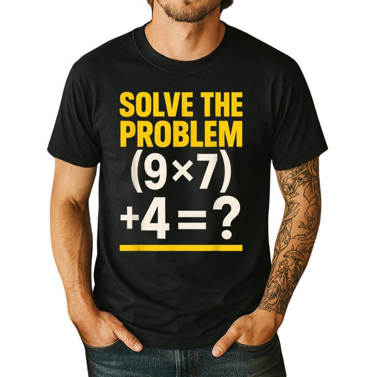 67 Meme Math Teacher School 6-7 Brain Rot Six Seven Men's Casual T-Shirt
