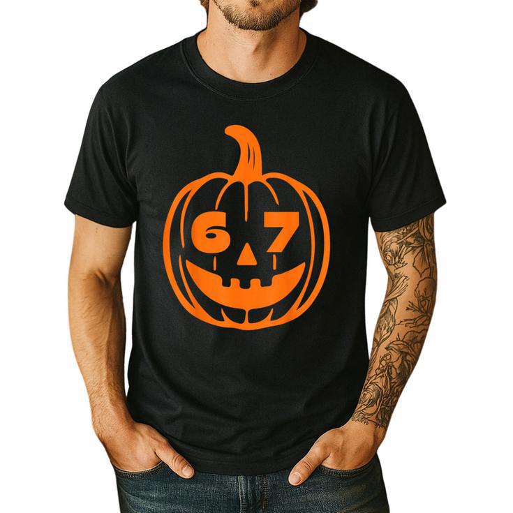 67 Six Seven Halloween Costume For Students Teachers Men's Casual T-Shirt