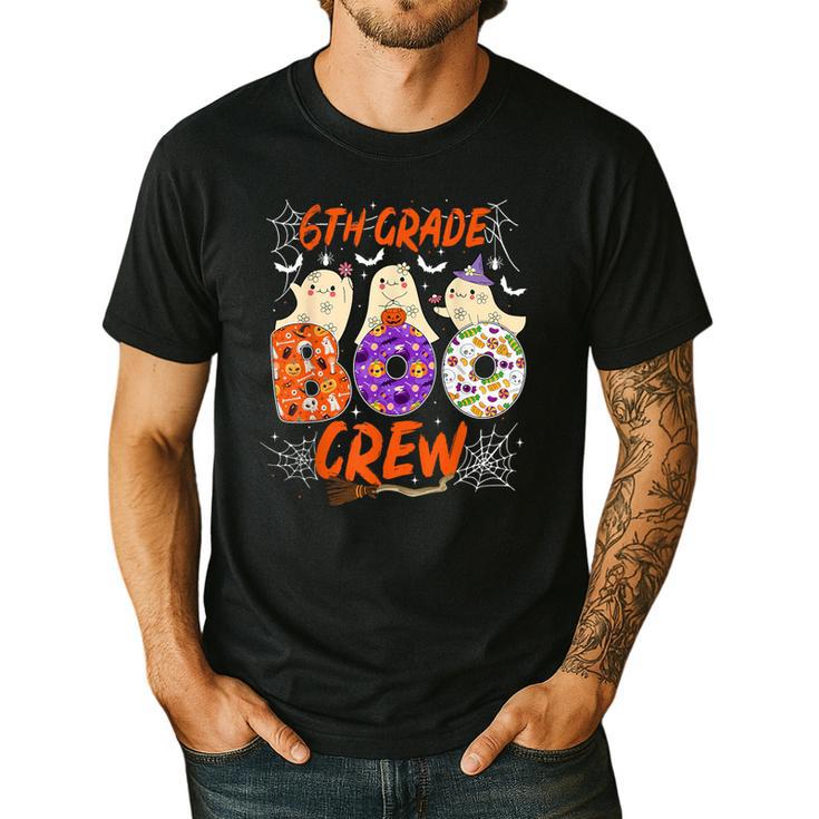 6th Grade Boo Crew Sixth Grade Halloween Teacher Kid Men's Casual T-Shirt