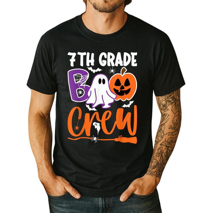 7th Grade Boo Crew Teacher Student Halloween Costume Men's Casual T-Shirt