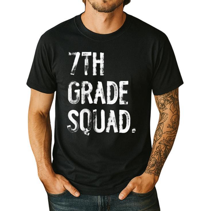 7th Grade Squad Back To School Student Teacher Men's Casual T-Shirt