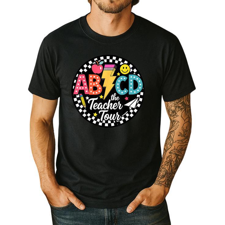 ABCD The Teacher Tour Back To School First Day Of School Men's Casual T-Shirt