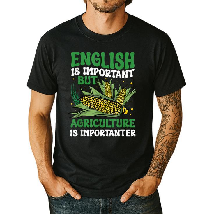 AG Teacher English Is Important But Agriculture Teacher Men's Casual T-Shirt