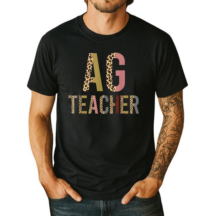 AG Teacher Farmer Life Agriculture Teacher Men's Casual T-Shirt