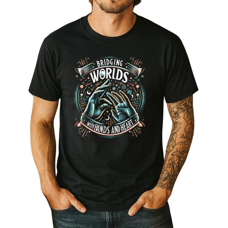 ASL Interpreter Deaf ASL Teacher American Sign Language Men's Casual T-Shirt