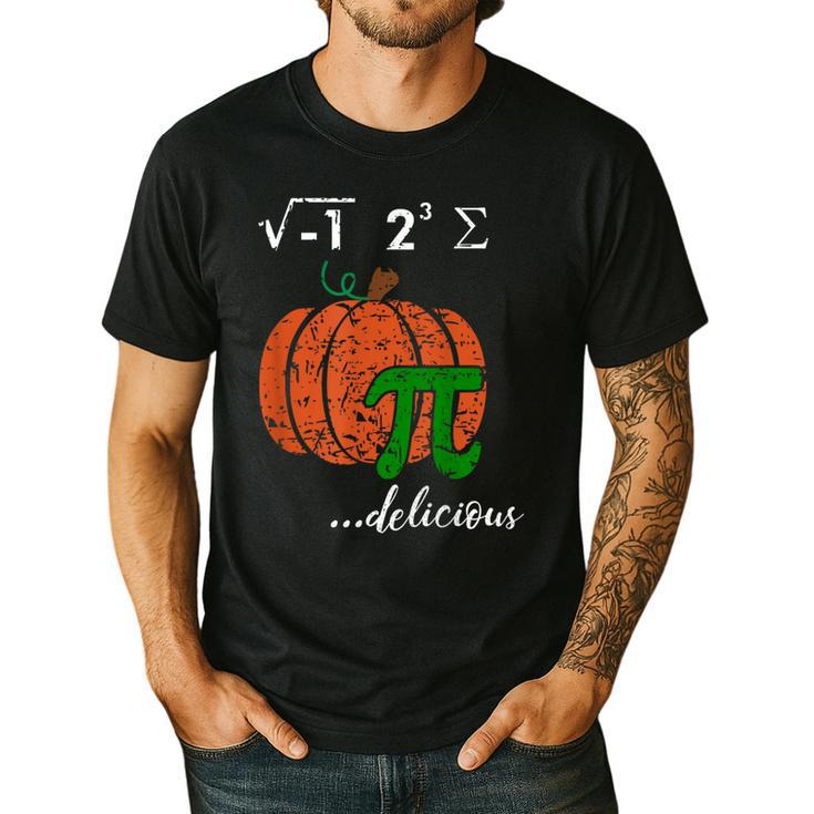 I Ate Some Pumpkin Pi Pie Math Teacher Halloween For Men Women Kids Men's Casual T-Shirt
