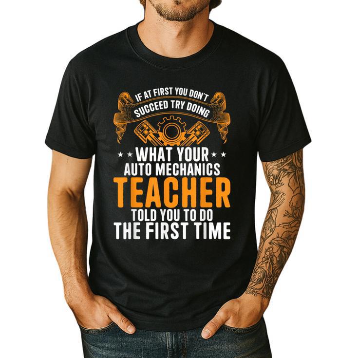 Auto Mechanic Teacher Car Repair Auto Mechanic Men's Casual T-Shirt