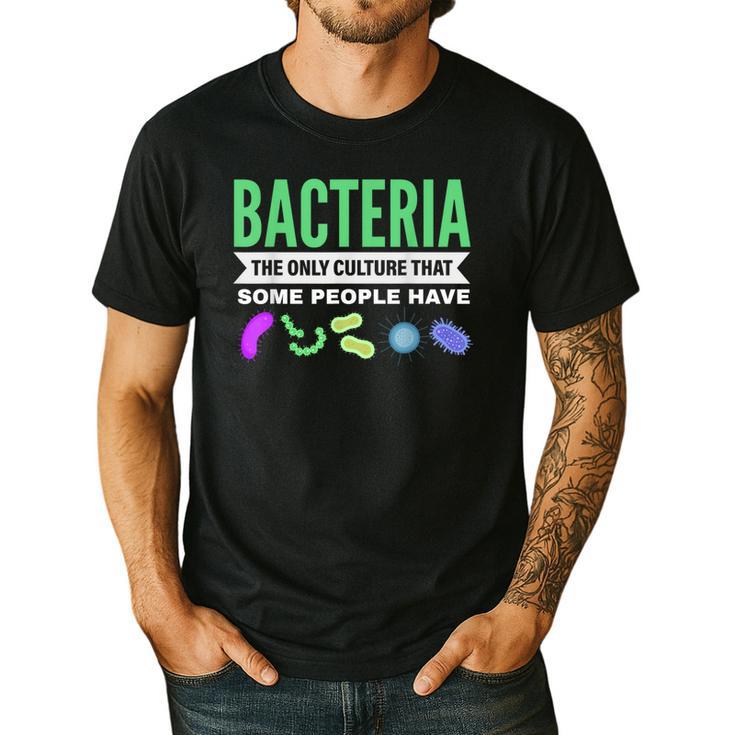 Bacteria Culture Biology Science Teacher Biologist Men's Casual T-Shirt