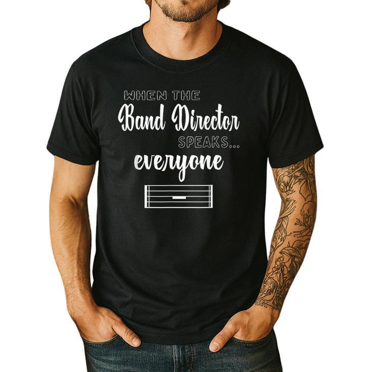 Band Director Shirt Music Teacher Appreciation Men's Casual T-Shirt