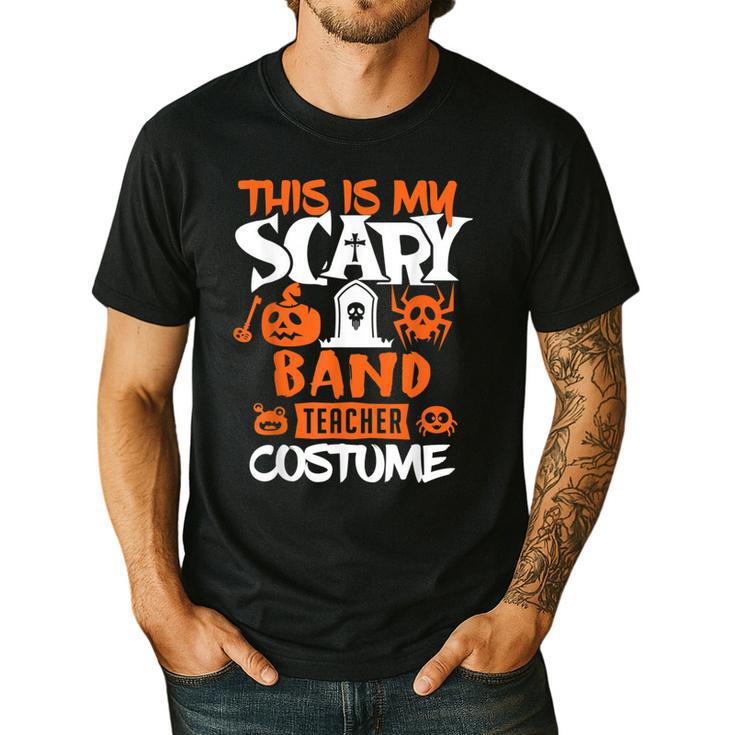Band Teacher Halloween Shirt Costume School Marching Band For Men Women Men's Casual T-Shirt