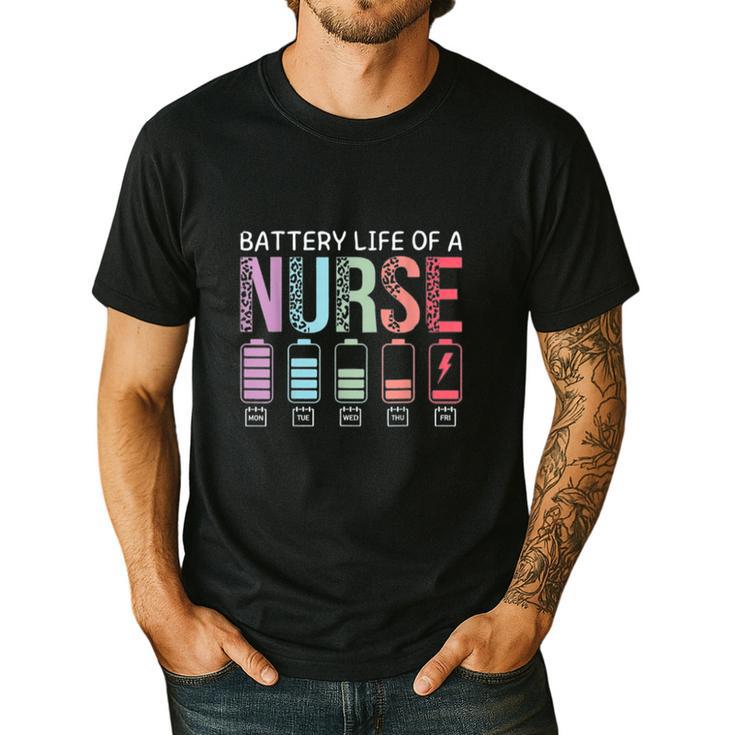Battery Life Of A Nurse School Teacher Appreciation Men's Casual T-Shirt