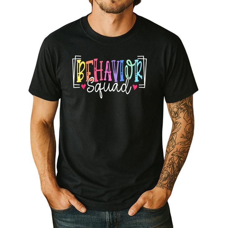 Behavior Squad Therapy Therapists Teachers Behavior Team Men's Casual T-Shirt
