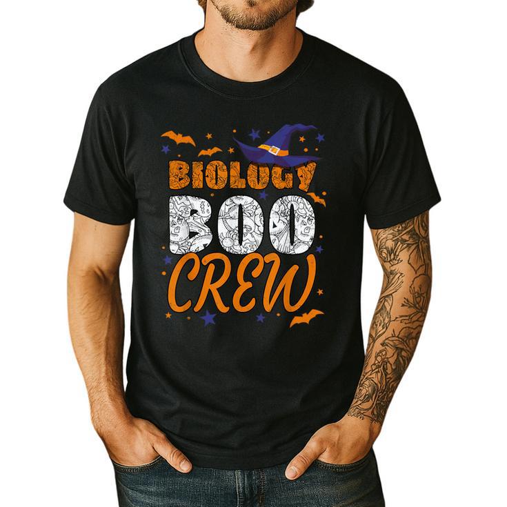 Biology Boo Crew Halloween Biology Teacher Matching For Men Women Kids Men's Casual T-Shirt