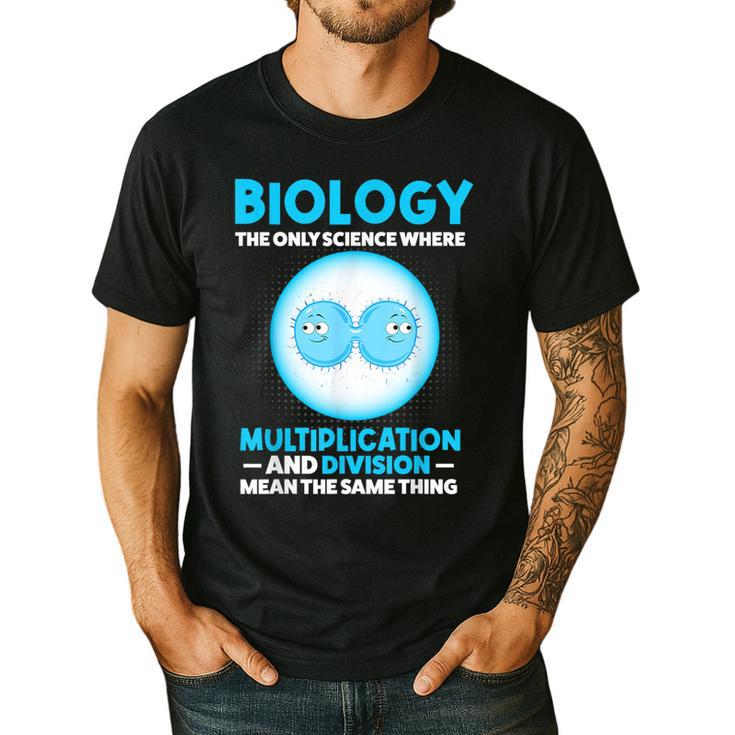 Biology Facts Science Teacher Student Biologist Men's Casual T-Shirt