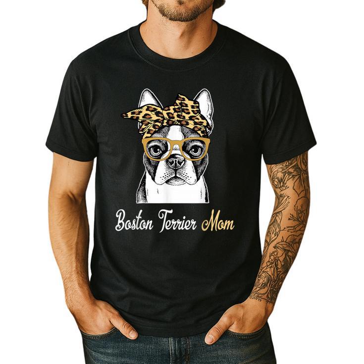 Birthday And Mother's Day -Boston Terrier Mom Men's Casual T-Shirt