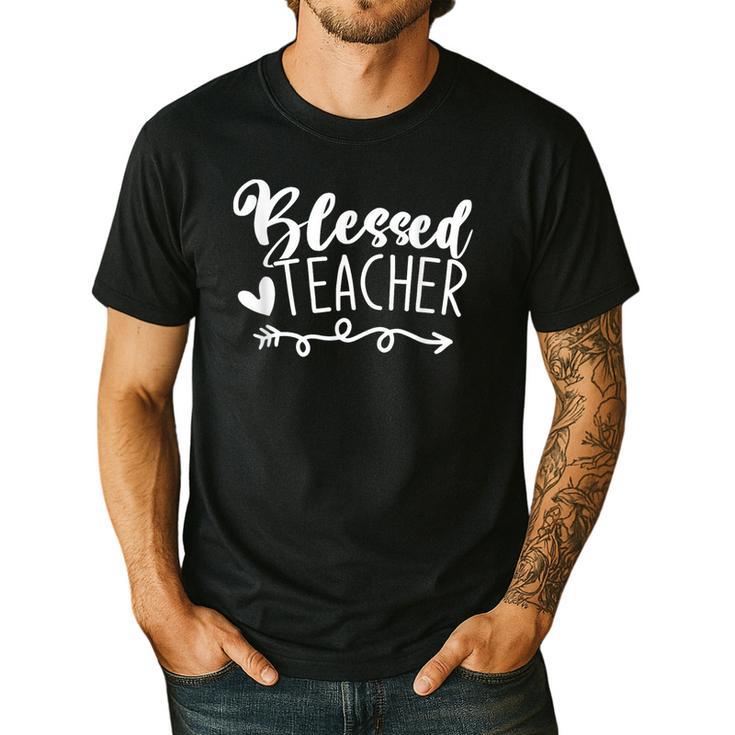 Blessed Teacher For Men Women Kids Men's Casual T-Shirt