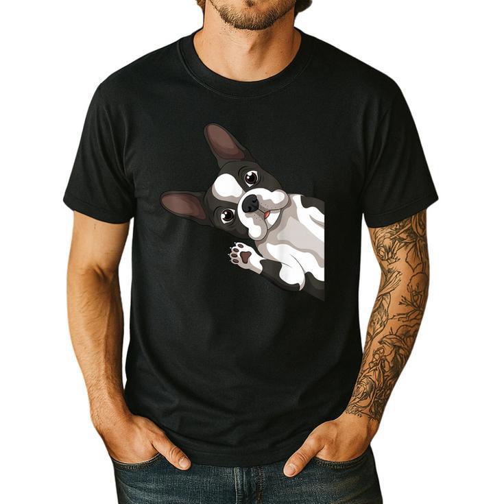 Boston Terrier Bostie Dog Kids Boys Girls Men's Casual T-Shirt