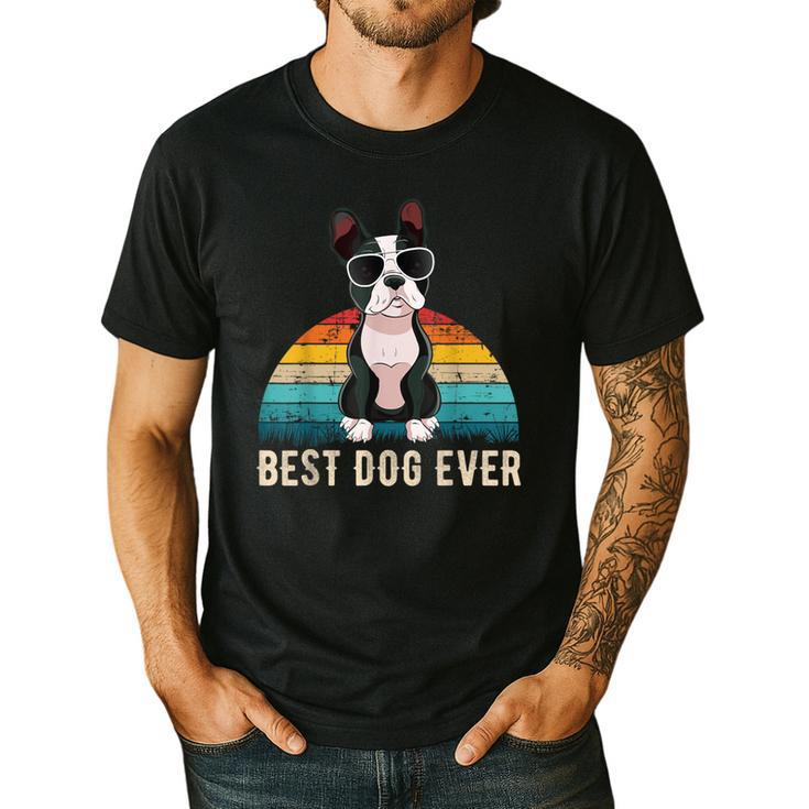 Boston Terrier Boston-Bulldog For Men Women Girls Kids Men's Casual T-Shirt