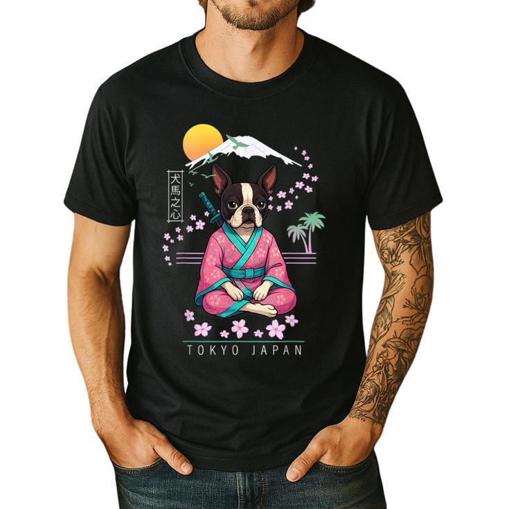 Boston Terrier Boston Bull Terrier Men's Casual T-Shirt