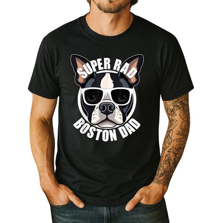 Boston Terrier Dad Father’s Day Dog Dad Men’s Men's Casual T-Shirt