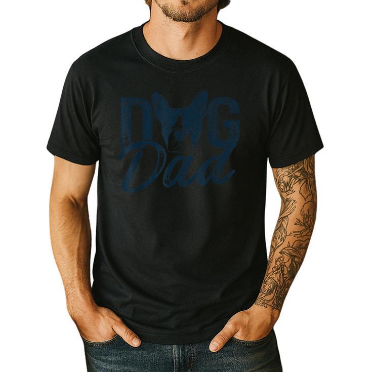 Boston Terrier Dog Dad Men's Casual T-Shirt