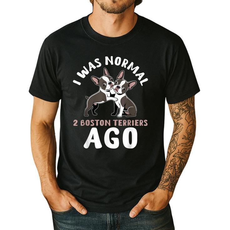 Boston Terrier Dog Men's Casual T-Shirt