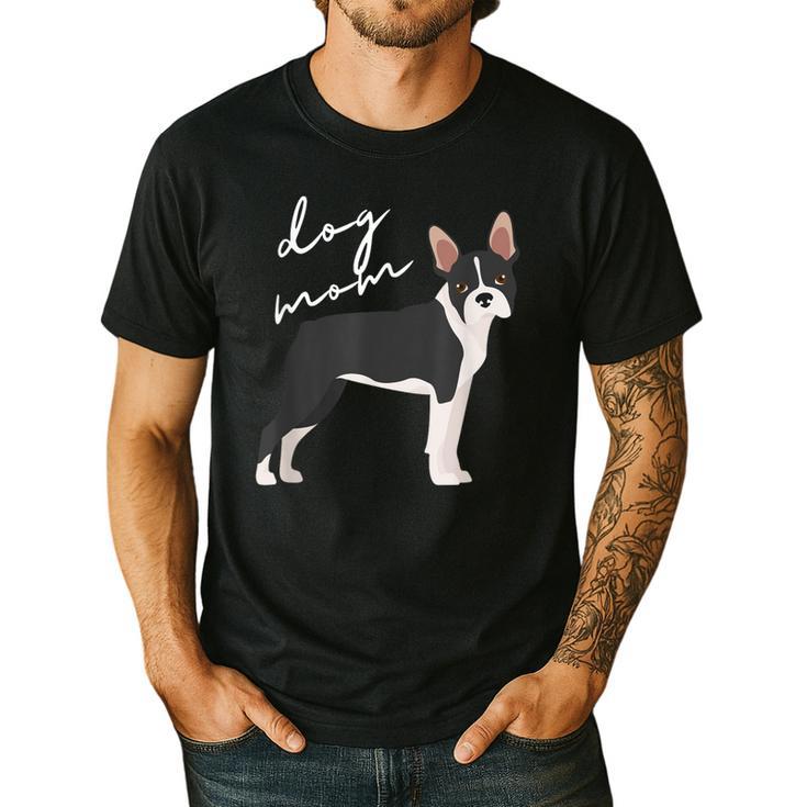 Boston Terrier Dog Mom Woman Women Men's Casual T-Shirt