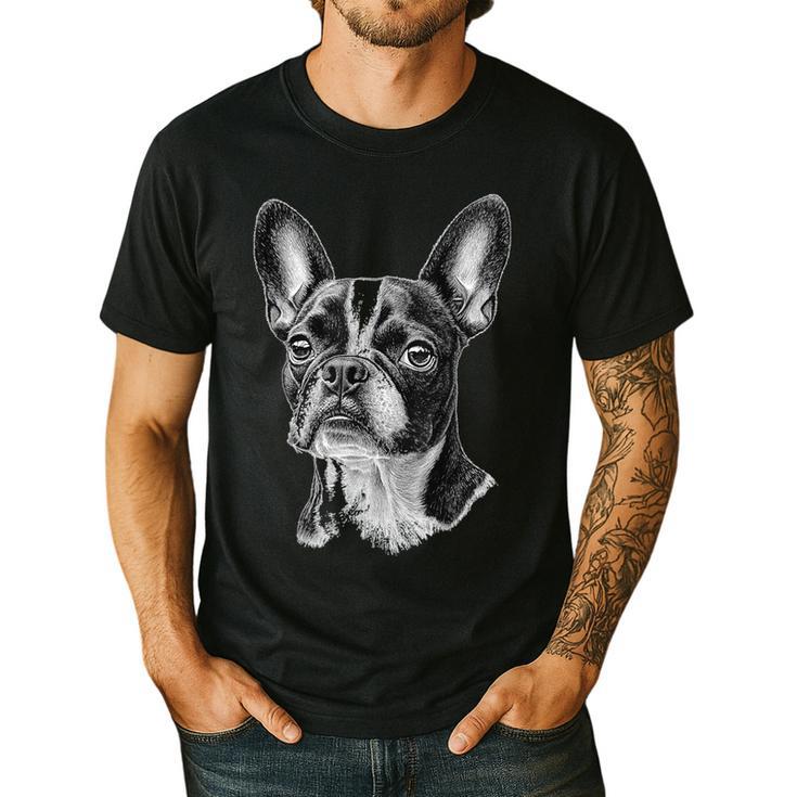 Boston Terrier Dog Motif Pet Illustration Boston Terrier For Men Women Kids Men's Casual T-Shirt