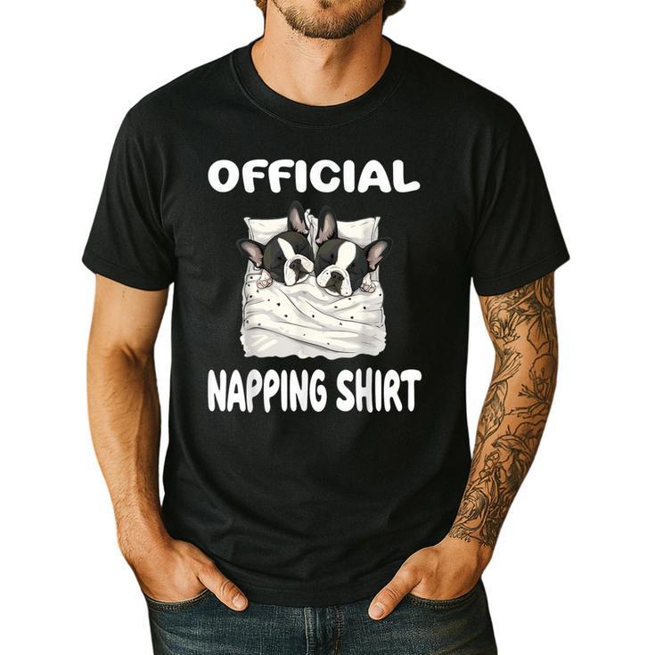 Boston Terrier Dog Official Sleepshirt Pajamas Nightgown For Men Women Kids Men's Casual T-Shirt
