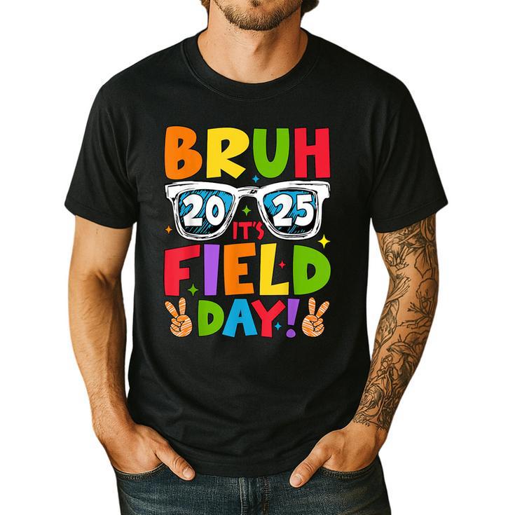 Bruh It's Field Day Teacher Boys Girls Kids Field Day 2025 Men's Casual T-Shirt