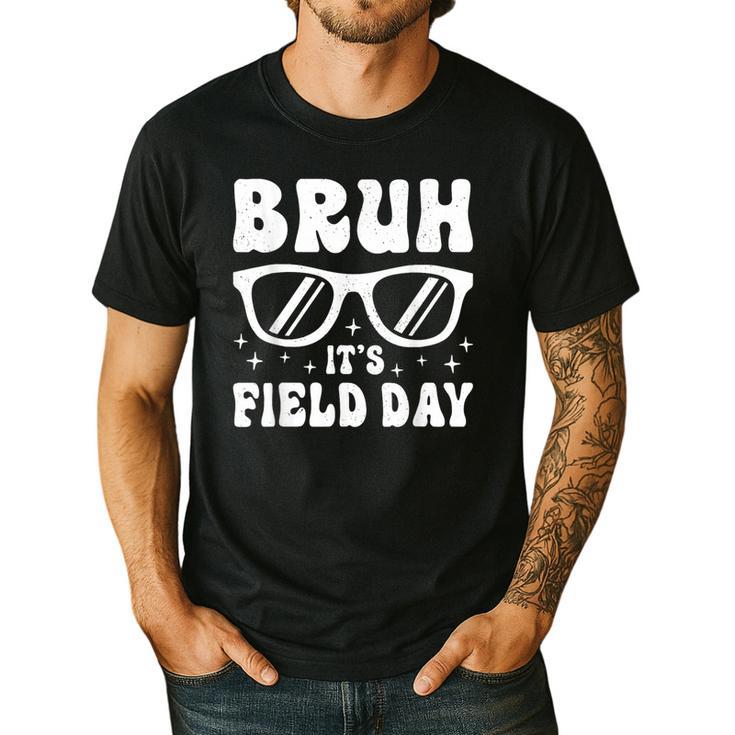 Bruh It's Field Day Teacher Boys Girls Kids Happy Field Day Men's Casual T-Shirt