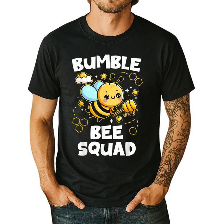 Bumble Bee Squad Honey Bumblebee Teacher Team Group Men's Casual T-Shirt