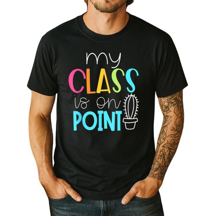 Cactus Teacher Shirt Cute Teacher Shirt Men's Casual T-Shirt