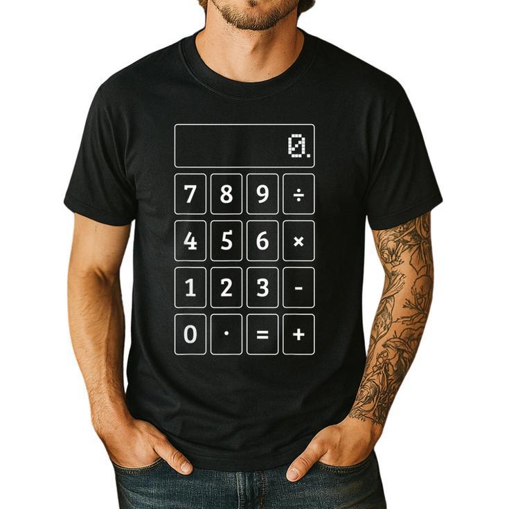Calculator Costume Halloween Math Teacher Nerd For Men Women Men's Casual T-Shirt