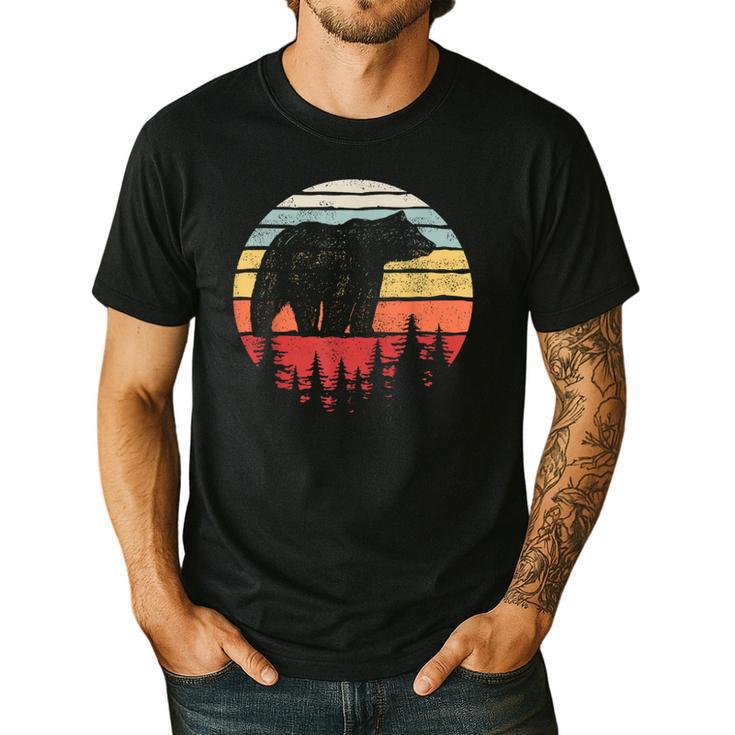 Catch Some Rays Vintage Retro Grizzly Bear Men's Casual T-Shirt