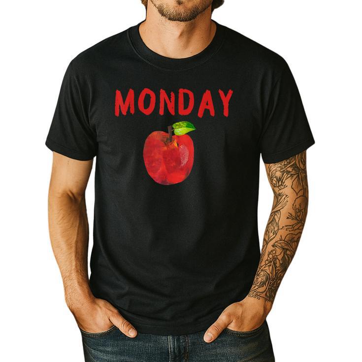 Caterpillar Friday Fruit Kindergarten Teacher Men Women Kids Men's Casual T-Shirt