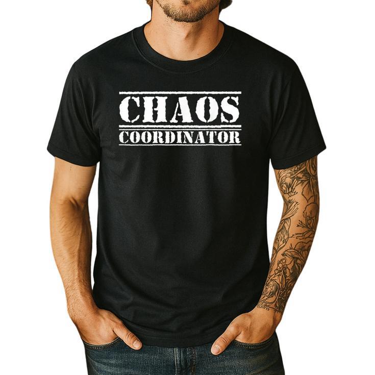 Chaos Coordinator Teacher Mom & Parents Men's Casual T-Shirt