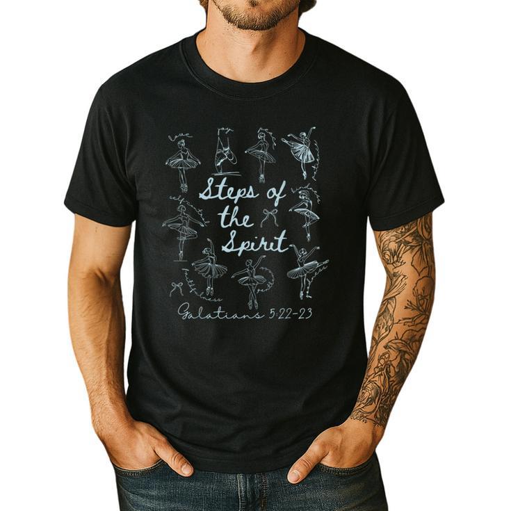 Christian Steps Of Spirit Bible Verse Ballet Dancer Teacher Men's Casual T-Shirt