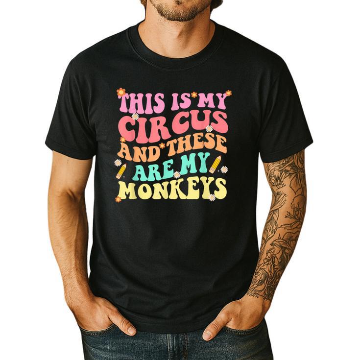This Is My Circus And These Are My Monkeys School Teacher Men's Casual T-Shirt